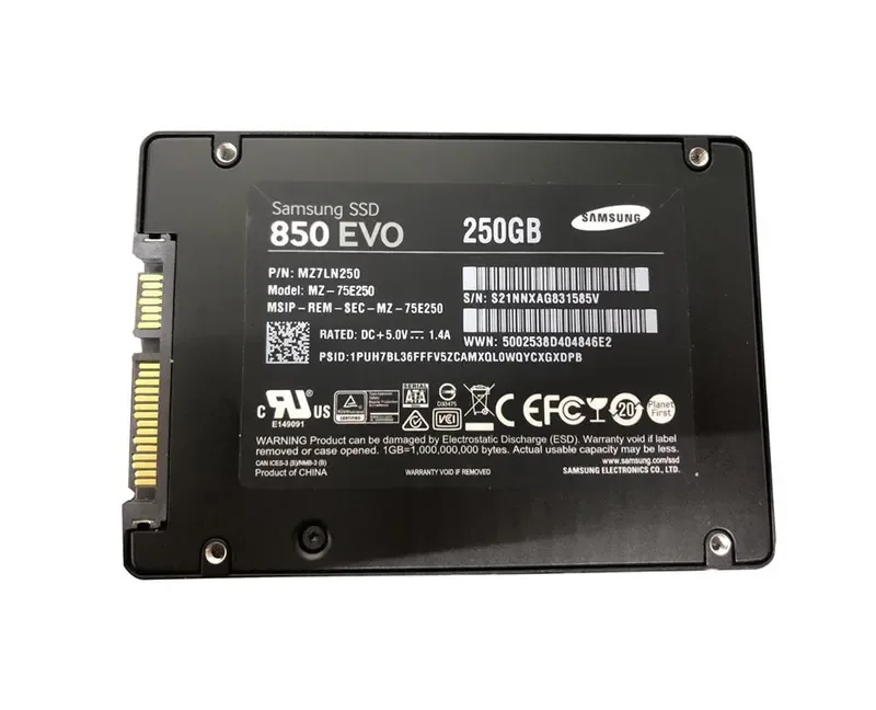 MZ7LN250 - Samsung 850 Evo 250GB SATA 6Gb/s 2.5-inch SFF Solid State Drive