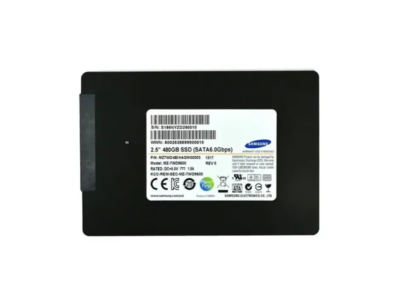 MZ7WD480HAGM - Samsung SM843T 480GB Multi-Level Cell SATA 6Gb/s Write Intensive 2.5-inch Solid State Drive