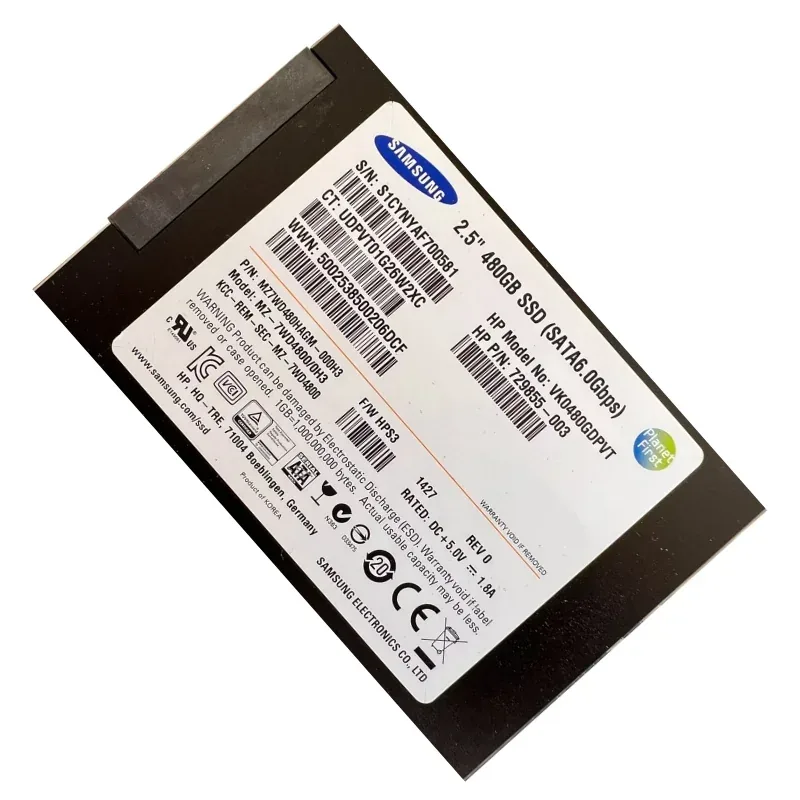 MZ7WD480HAGM-00003 - Samsung Enterprise SM843T 480GB SATA 6GB/s 2.5-inch MLC Solid State Drive