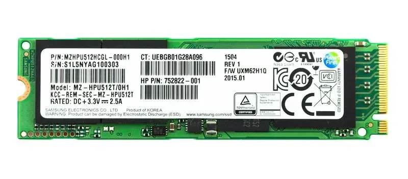 MZHPU512HCGL-000H1 - Samsung XP941 512GB Multi-Level Cell PCI Express 2.0 x4 NVMe M.2 2280 512MB Cache Solid State Drive