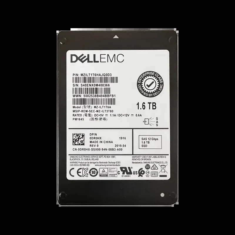 Samsung MZILT1T6HAJQ0D3 PM1645 1.6TB Triple-Level Cell 12Gb/s SAS Mixed Use SFF 2.5-Inch Solid State Drive (OEM)