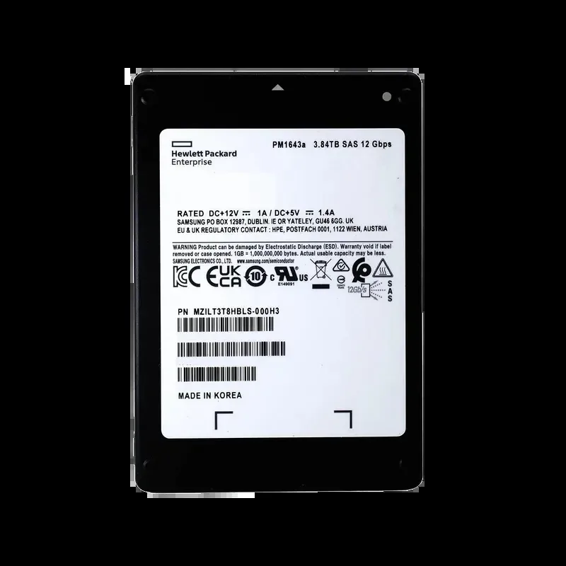 Samsung MZILT3T8HBLS-000H3 PM1643A 3.84TB SAS 12Gb/s SFF 2.5-Inch Enterprise Solid State Drive (OEM)