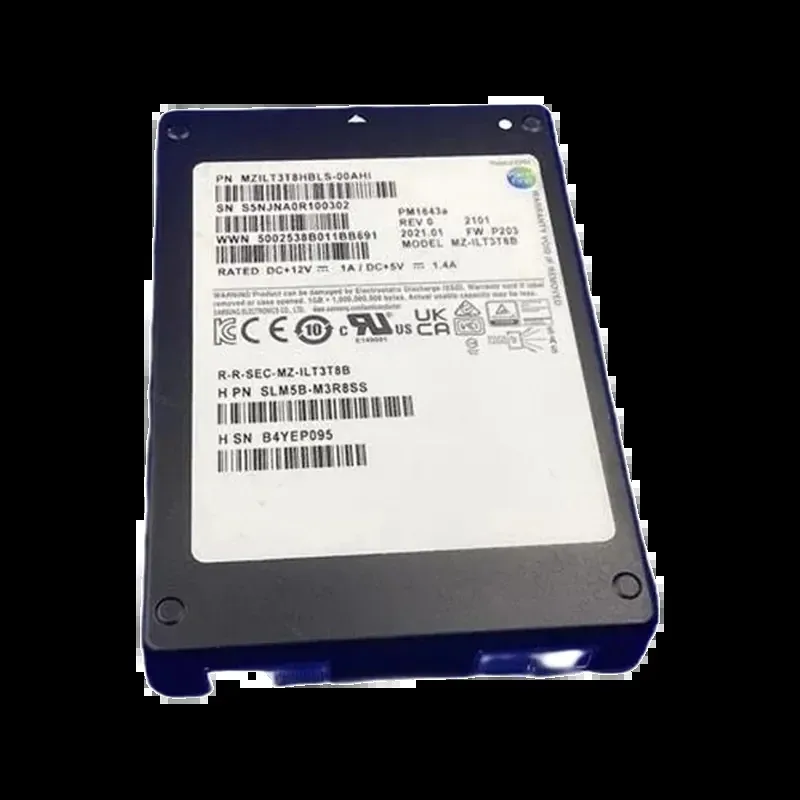 Samsung MZILT3T8HBLS-00AHI PM1643A 3.84TB SAS 12Gb/s SFF 2.5-Inch Enterprise Solid State Drive (OEM)