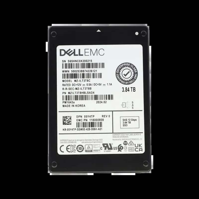 Samsung MZILT3T8HBLSAD4 PM1643A 3.84TB Triple-Level Cell 12Gb/s SAS Read Intensive 512e SFF 2.5-Inch Solid State Drive (OEM)