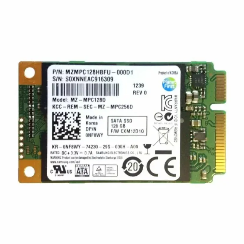 MZMPC128HBFU-000L1 - Samsung 128GB mSATA PCI-e 1.8-inch Solid State Drive
