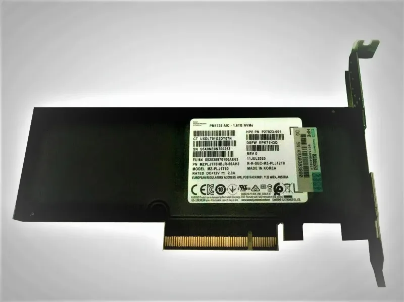 Samsung MZPLJ1T6HBJR-00AH3 1.6TB PCI Express 4.0 x8 HHHL 2.5-Inch Enterprise Solid State Drive (OEM)