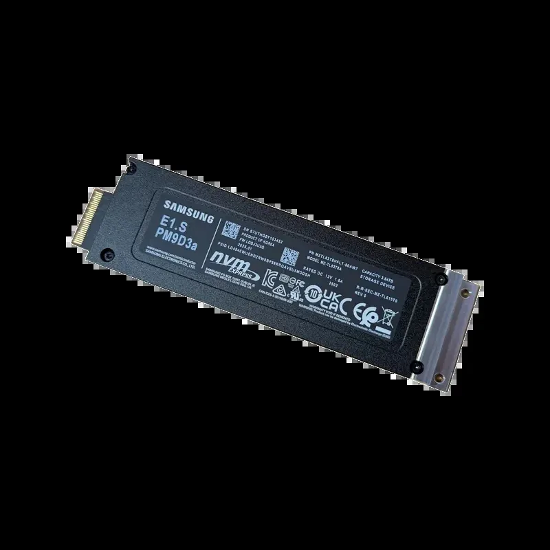 Samsung MZTL63T8HFLT-00AW7 PM9D3a 3.84TB PCI Express NVMe 5.0 x4 E1.S DATA Center Solid State Drive