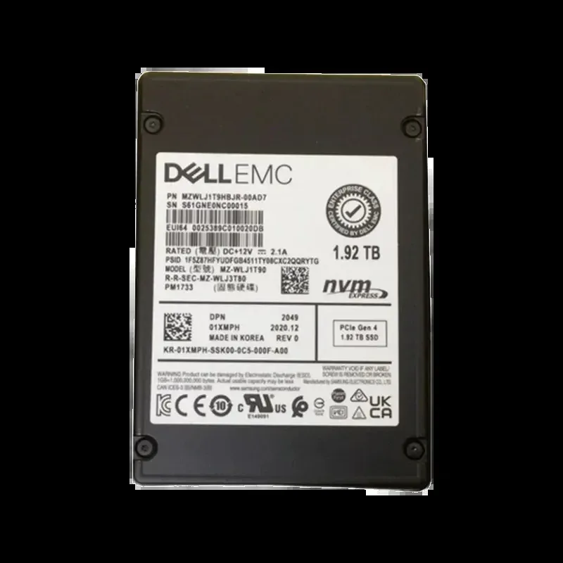 Samsung MZWLJ1T9HBJR-00AD7 PM1733 1.92TB PCI Express NVMe 4.0 x4 Read Intensive SFF 2.5-Inch Enterprise Solid State Drive (OEM)
