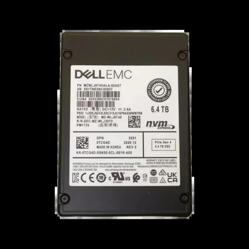 Samsung MZWLJ6T4HALA-00AD7 PM1735 6.4TB Triple-Level Cell PCI Express NVMe 4.0 x8 SFF 2.5-Inch Enterprise Internal Solid State Drive (OEM)