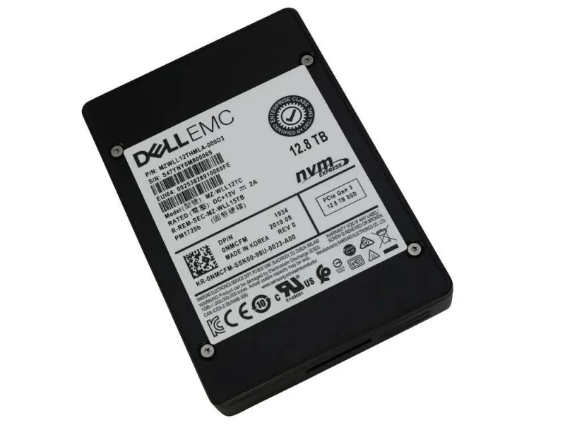 Samsung MZWLL12THMLA-000D3 PM1725b 12.8TB Triple-Level Cell PCI Express NVMe 3.0 x8 Read Intensive SFF 2.5-Inch Enterprise Solid State Drive (OEM). In Stock