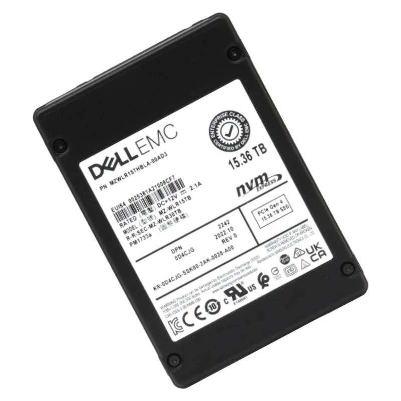 Samsung MZWLL15THMLA PM1723B 15.36TB PCI Express NVMe U.2 2.5-Inch Internal Solid State Drive Emc Oem. In Stock