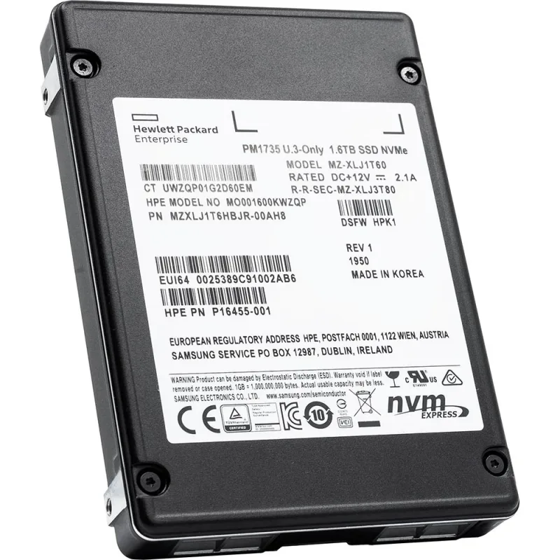 Samsung MZXLJ1T6HBJR-00AH8 1.6TB PCI Express 4.0 x8 Mixed Use SFF 2.5-Inch Solid State Drive (OEM)