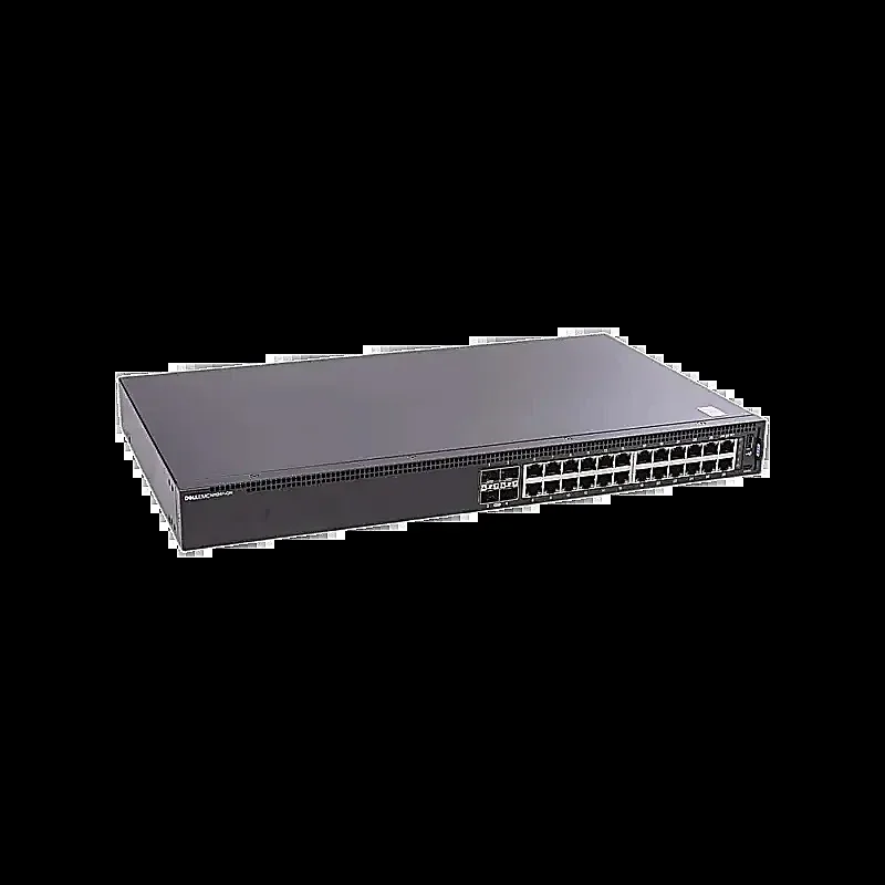 Dell N1124P 24-Ports RJ-45 10/100/1000Base-T (12 PoE+) 4x 10Gigabit SFP+ Managed Stackable Network Switch