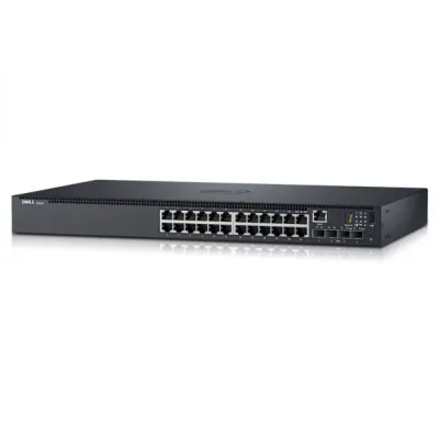 N1524 - Dell EMC PowerConnect N1524 24 x Ports 10/100/1000 + 4 x 10 Gigabit SFP+ Rack-Mountable Layer 2 Managed Switch