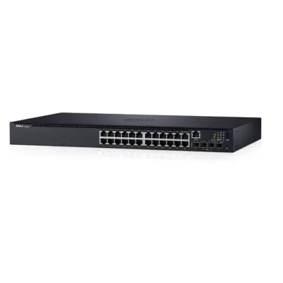 N1524P - Dell PowerConnect N1524P 24 x Ports 10/100/1000 PoE+ + 4 x Ports 10 Gigabit SFP+ Rack-Mountable Layer 2 Managed Gigabit Ethernet Switch