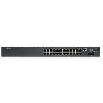 N2024 - Dell PowerConnect N2024 24 x Ports 10/100/1000Base-T + 2 x Ports 10 Gigabit Ethernet SFP+ Rack-Mountable 1U Layer 2 Managed Gigabit Ethernet Network Switch