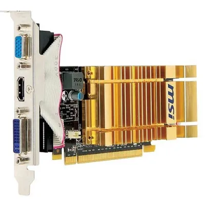 N210-MD512H - MSI Nvidia GeForce 210 512MB GDDR2 64-Bit PCI Express 2.0 x16 Video Graphics Card
