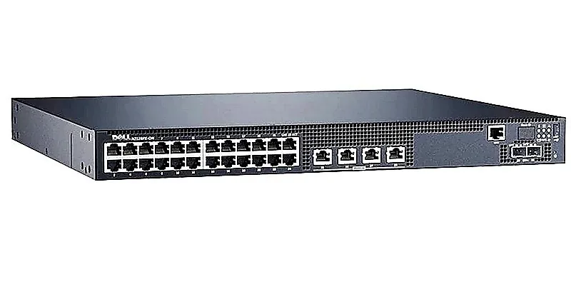 Dell N2128PX N2128PX-ON 24-Ports PoE+ 10/100/1000Base-T RJ-45 GbE 4-Ports PoE 5GBase-T RJ-45 2-Ports 10GBase-X SFP+ Layer 3 Managed 1U Rack-mountable Network Switch