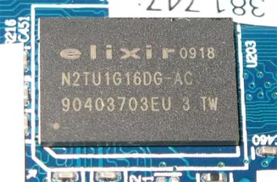 N2TU1G16DG-AC - Elixir DDR2-800MHz 64Mx16 (1GB) DRAM Memory Chip