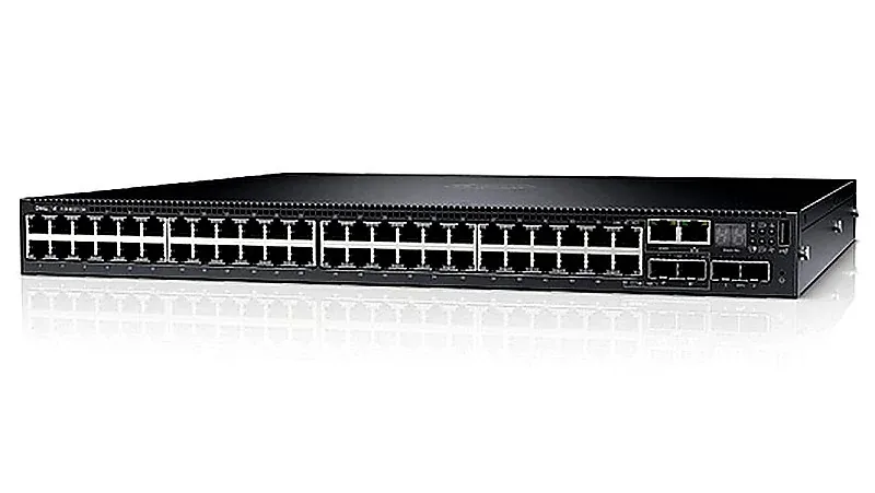 Dell N3048EP PowerSwitch N3000E N3048EP-ON 48x Ports 1GBase-T 36 (PoE+) 12(PoE) 2x SFP+ Ports 2x Combo Ports SFP/RJ-45 Layer 3 Managed 1U Rack-Mountable Gigabit Ethernet Network Switch