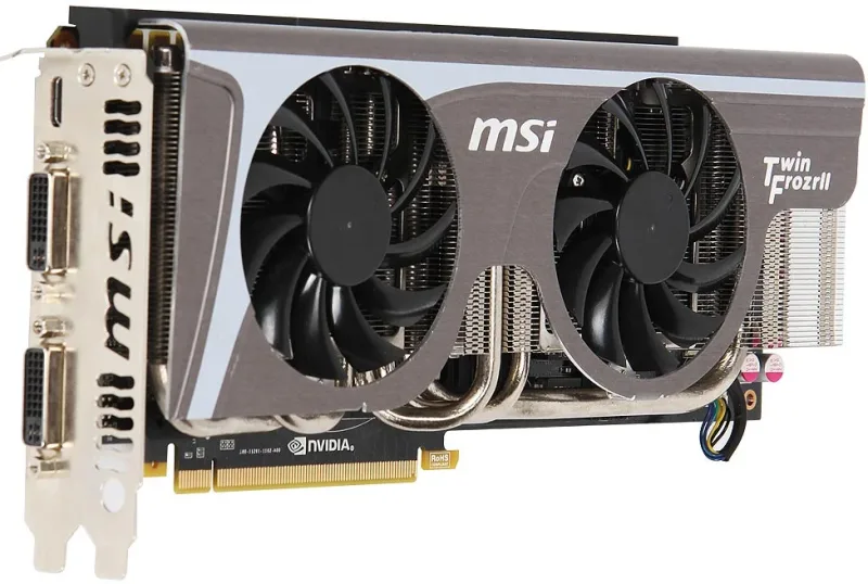 MSI N570GTX-M2D12D5/OC GeForce GTX570 1.2GB GDDR5 320-Bit PCI Express 2.0 x16 Video Graphics Card