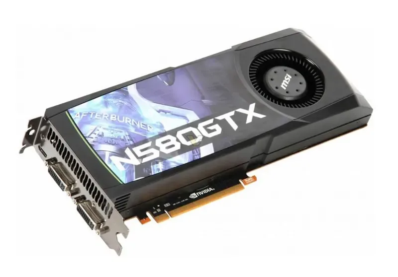 N580GTX-M2D15D5OC - MSI GeForce 580GTX 1.5GB GDDR5 384-Bit PCI 2DVI Mini HDMI Video Graphics Card