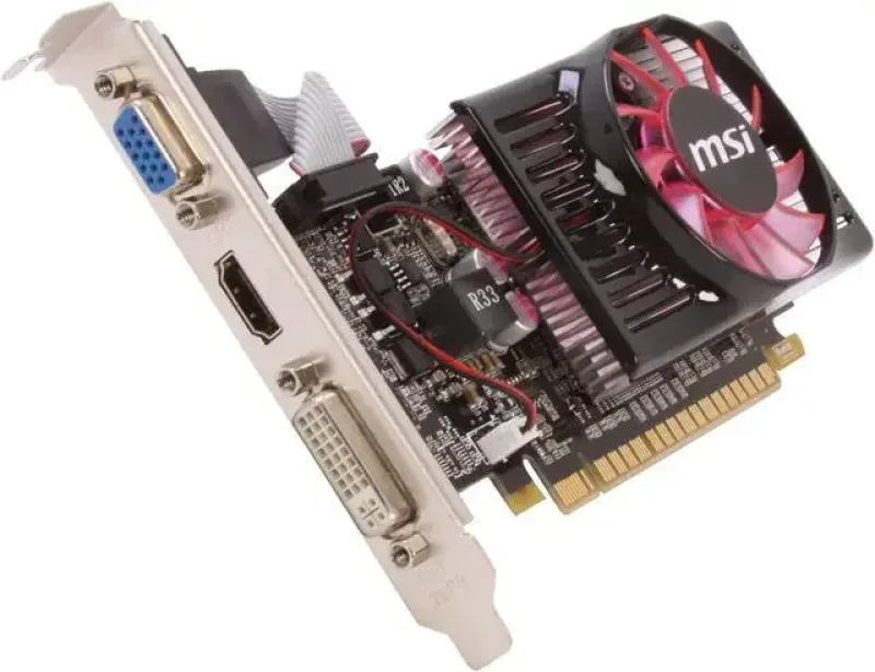 MSI N620GT-MD2GD3/LP-A1 GeForce GT 620 2GB DDR3 64-Bit DVI/HDMI PCI Express 2.0 x16 Video Graphics Card