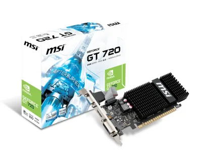 N720-2GD3HLP - MSI Nvidia GeForce Gt 720 2GB PCI Express DVI HDMI Video Graphics Card