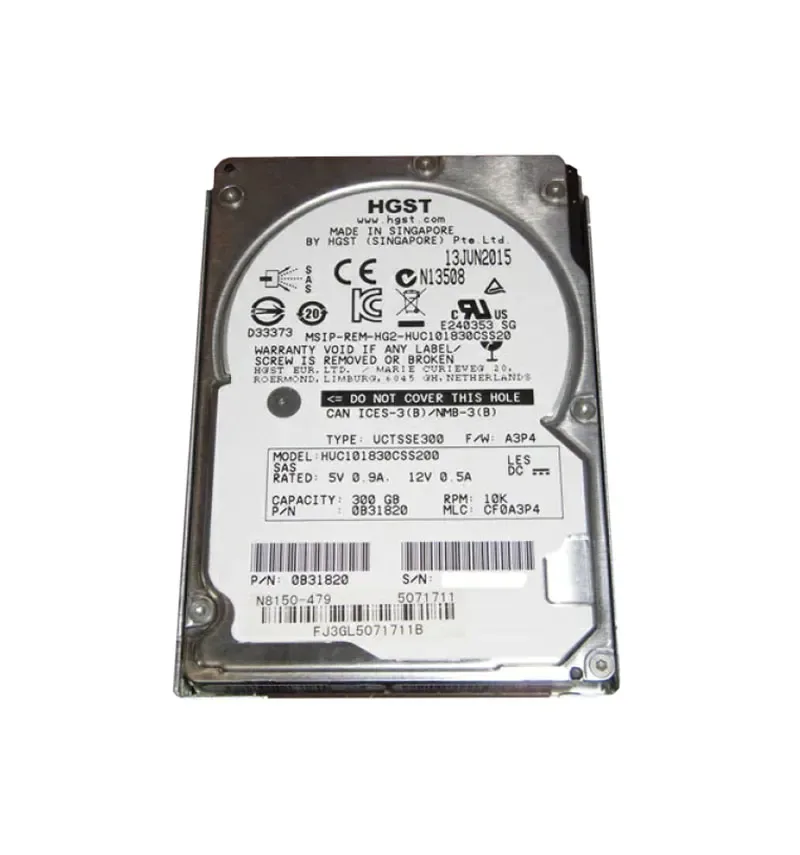 N8150-479 - NEC 300GB 10000RPM SAS 12Gb/s 2.5-inch Hard Drive