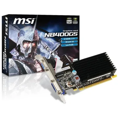 N8400GS-D512H - MSI Nvidia GeForce 8400GS 512MB DDR2 64-Bit VGA DVI HDMI Low Profile PCI Express 2.0 x16 Video Graphics Card