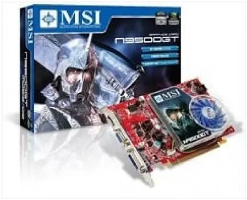 N95GT-MD512 - MSI GeForce 9500GT 512MB 128-Bit DDR2 PCI-Express 2.0 x16 Video Graphics Card