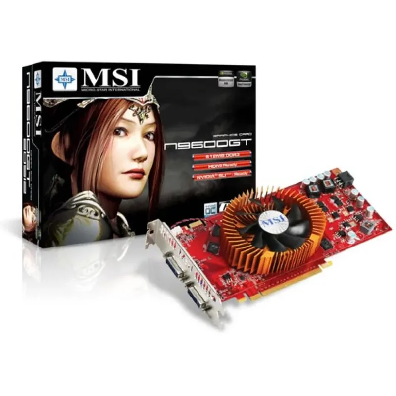 N9600GT-2D512-OCV2 - MSI 512MB GeForce 9600gt Oc V2 2dvi Pci-Express Video Graphics Card