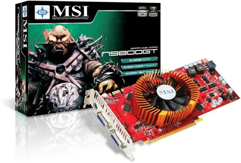 N9800GT-T2D512-OC - MSI GeForce 9800GT 512MB GDDR3 256-Bit PCI Express x16 2.0 Video Graphics Card