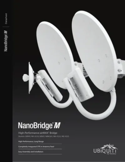 NB-5G22 - Ubiquiti NanoBridge High-Performance airMAX Bridge