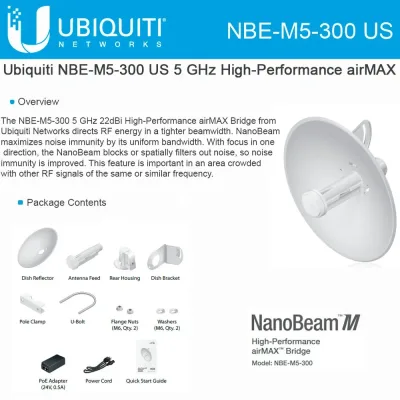 NBE-M5-300 - Ubiquiti 150Mbit/s Wireless Bridge