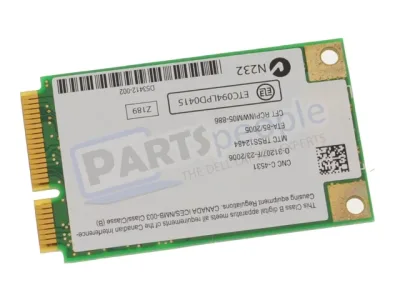 NC293 - Dell Pro Wireless 3945 802.11 a/b/g Mini Card DAO/MAL (RoHS)