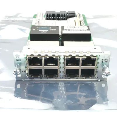 Cisco NIM-8MFT-T1/E1 8 port Multiflex Trunk Voice/Clear-channel Data T1/E1 Module
