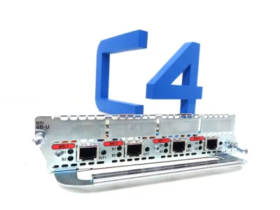 Cisco NM-4B-S/T 4 x Ports ISDN-BRI Network Module for Catalyst 3600