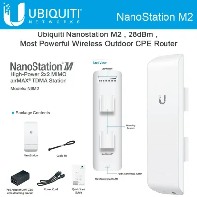 NSM2-US - Ubiquiti NanoStationM IEEE 802.11n 150Mbit/s Wireless Bridge