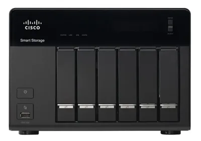 NSS326D06-K9 - Cisco NSS 326 6TB (6 x 1TB) 6-Bay Network Attached Storage (NAS) Server