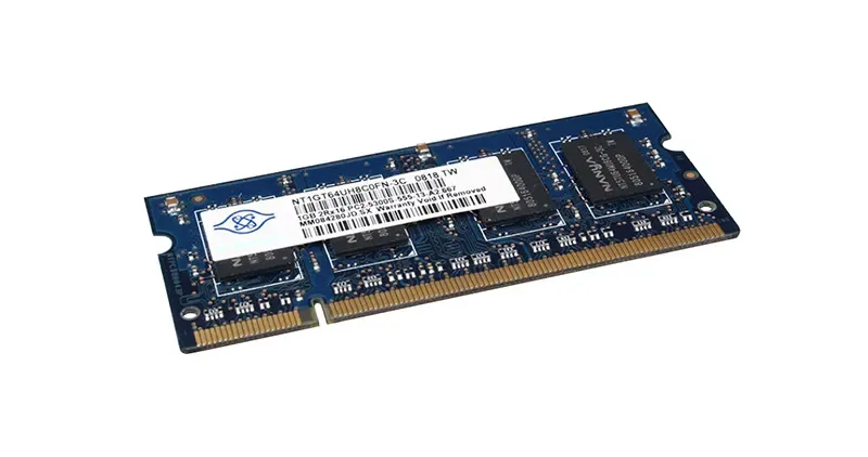 NT1GT64UH8C0FN-3C - Nanya 1GB DDR2-667MHz PC2-5300 non-ECC Unbuffered CL5 200-Pin SoDimm 1.8V Dual Rank Memory Module