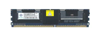 NT1GT72U89D1BD-3C - Nanya 1GB DDR2-667MHz PC2-5300 Fully Buffered CL5 240-Pin DIMM 1.8V Single Rank Memory Module