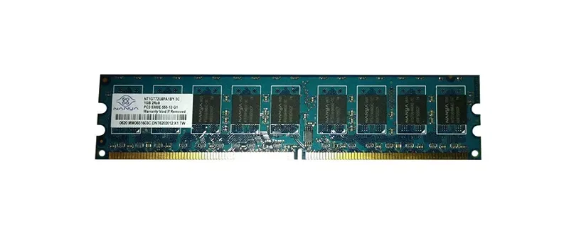 NT1GT72U8PA1BY-3C - Nanya 1GB DDR2-667MHz PC2-5300 ECC Registered CL5 240-Pin DIMM 1.8V Memory Module