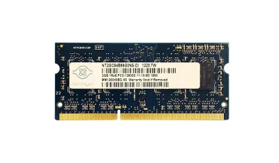 NT2GC64B88G0NS-DI - Nanya 2GB DDR3-1600MHz PC3-12800 non-ECC Unbuffered CL11 204-Pin SoDimm Single Rank Memory Module