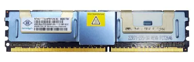 NT4GTT72U4PB1UN-3C - Nanya 4GB DDR2-667MHz PC2-5300 ECC Fully Buffered CL5 240-Pin DIMM Dual Rank Memory Module