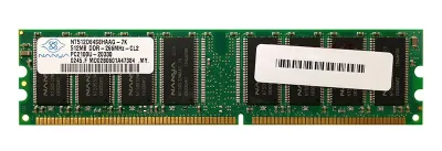 NT512D64S8HAAG-7K - Nanya 512MB DDR-266MHz PC2100 non-ECC Unbuffered CL2.5 184-Pin DIMM 2.5V Memory Module