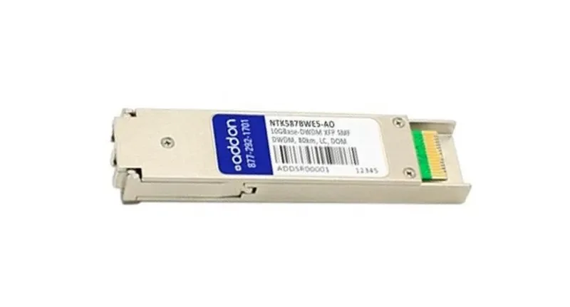 NTK587BWE5AO - Addonics 10Gbps 10GBase-DWDM Single-mode Fiber 80km 1546.12nm LC Connector XFP Transceiver Module