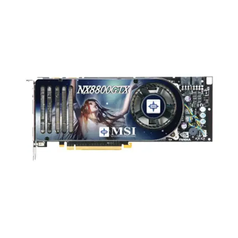 NX8800GTX-T2D768E-HD - MSI GeForce 8800GTX 768MB DDR3 384-Bit PCI Express x16 Video Graphics Card