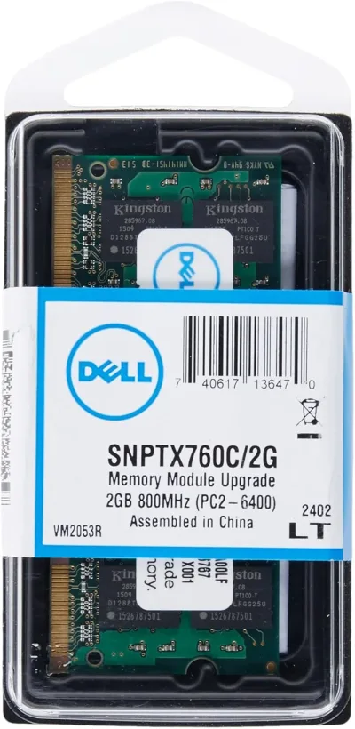 NY687 - Dell 4GB DDR2-800MHz PC2-6400 non-ECC Unbuffered CL6 200-Pin 1.8V SoDIMM Memory Module