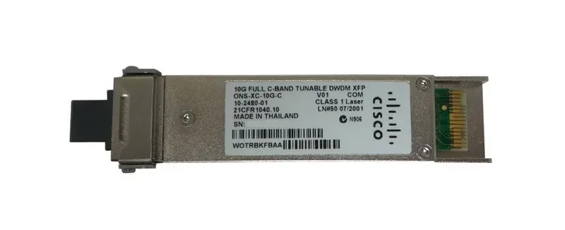 ONS-XC-10G-C - Cisco 10Gb/s 10GBase-DWDM Single-Mode Fiber 80km 1561nm Duplex LC Connector XFP Transceiver Module